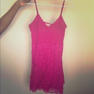 Pink flapper cocktail dress